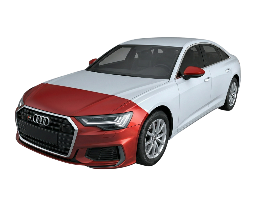 PPF enhanced front bumper mirrors headlights coverage